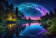 A Starry Night (PRT-16861-110166) - Canvas Art Print - 36in X 25in