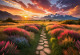 A Path To Tranquility (PRT-16861-110153) - Canvas Art Print - 36in X 25in