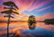 Golden Hour's Peaceful Reflection (PRT-16861-110170) - Canvas Art Print - 36in X 25in