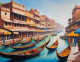 Ghat Paintings For Sale (ART-3319-110227) - Handpainted Art Painting - 48in X 36in