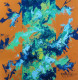 Abstract 44 (ART-1230-110206) - Handpainted Art Painting - 12in X 12in