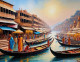 Ghat Paintings (ART-3319-110229) - Handpainted Art Painting - 48in X 30in