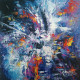 Abstract 40 (ART-1230-110066) - Handpainted Art Painting - 12in X 12in