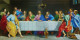 Last Supper (ART-8356-110233) - Handpainted Art Painting - 44in X 22in