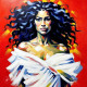 Figurative Art 002 (PRT-16612-110329) - Canvas Art Print - 24in X 24in