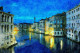 Venice View From Rialto Watercolor (PRT-16909-110285) - Canvas Art Print - 24in X 16in