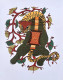 Tiger Gond Art (ART-16885-110290) - Handpainted Art Painting - 16in X 20in
