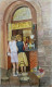 Italian Street Shop (ART-8424-110297) - Handpainted Art Painting - 16in X 24in