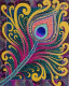 Morpankhi (ART-16938-110619) - Handpainted Art Painting - 22in X 27in