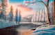 Rise In Winter (ART-5868-110671) - Handpainted Art Painting - 29in X 19in
