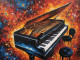 Musical Abstract Painting (ART-3319-110825) - Handpainted Art Painting - 36in X 30in