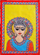 MADHUBANI PAINTING 'GAUTAM BUDDHA' (ART-7470-110837) - Handpainted Art Painting - 11in X 15in
