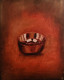 Golden Plate (ART-8576-110729) - Handpainted Art Painting - 15in X 19in