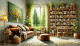 Title: "Sunlit Serenity" (PRT-16747-111214) - Canvas Art Print - 30in X 17in