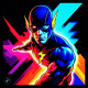Flash Art 0001 (PRT-16612-111137) - Canvas Art Print - 24in X 24in
