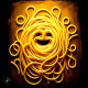 Spaghetti Art (PRT-16612-111145) - Canvas Art Print - 24in X 24in