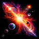 Galatic Art 002 (PRT-16612-111148) - Canvas Art Print - 24in X 24in