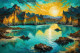 Sunrise Radiance: Positive Energy In Every Brushstroke (PRT-15697-111193) - Canvas Art Print - 42in X 28in