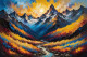 Blissful Horizons: A Celebration Of Color And Calm (PRT-15697-111191) - Canvas Art Print - 42in X 28in