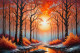 Where Colors Dance In Sunset's Gleam 08 (PRT-15697-111320) - Canvas Art Print - 48in X 32in