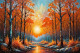 Where Colors Dance In Sunset's Gleam 06 (PRT-15697-111318) - Canvas Art Print - 48in X 32in