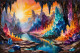 Glowing Crystal Caverns At Dawn (PRT-15697-111497) - Canvas Art Print - 48in X 32in