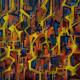P363_Abstract (ART-464-111530) - Handpainted Art Painting - 36in X 36in
