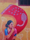 Radha - 6 (ART-17016-111515) - Handpainted Art Painting - 22in X 30in