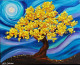 Grow & Glow (ART-17005-111544) - Handpainted Art Painting - 20in X 16in