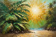 Tropical Glow (PRT-15697-111572) - Canvas Art Print - 48in X 32in