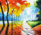 Shadows (ART-17005-111741) - Handpainted Art Painting - 16in X 12in