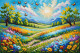 Fields Of Color And Light (PRT-15697-111846) - Canvas Art Print - 60in X 40in