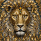 Title: "The Golden Sovereign" (PRT-16747-111788) - Canvas Art Print - 24in X 24in