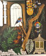 Blessed Balcony (ART-8743-111842) - Handpainted Art Painting - 30in X 36in