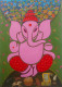 Chaturthi Parva 2 (ART-16963-111904) - Handpainted Art Painting - 25in X 35in