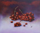 Red Globe Graps (ART-8857-111912) - Handpainted Art Painting - 11in X 9in