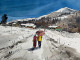 Walk On Snow (ART-8987-111937) - Handpainted Art Painting - 20in X 14in