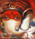 GANAPATI 8 (ART-17072-112027) - Handpainted Art Painting - 10in X 12in