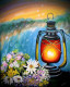 Title: "Luminous Bloom" (ART-7381-112004) - Handpainted Art Painting - 16in X 20in