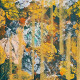 Abstract Painting Of Colourful Leaves (ART-15886-112031) - Handpainted Art Painting - 12in X 12in