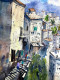 Cityscape Angle (ART-8987-111954) - Handpainted Art Painting - 21in X 28in