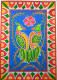 Green Parrot (ART-17065-112045) - Handpainted Art Painting - 12in X 16in