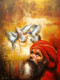 SADHU 1 (ART-17072-112100) - Handpainted Art Painting - 36in X 48in