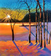 Pine Tree (ART-17065-112070) - Handpainted Art Painting - 22in X 22in