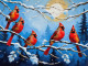 A Winter Tale Of Cardinals (20250201_1604) (PRT-15697-112137) - Canvas Art Print - 60in X 45in