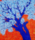Blue Tree (ART-17098-112242) - Handpainted Art Painting - 28in X 30in