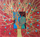 Couple In Nature (ART-17098-112245) - Handpainted Art Painting - 32in X 28in