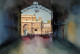 Kolhapur City Scape - Sri Mahalakshmi Temple Out Side View (ART-8116-112363) - Handpainted Art Painting - 15in X 11in