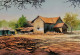 Light And Shadows A House (ART-8116-112362) - Handpainted Art Painting - 15in X 11in