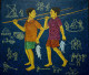 Fruitful Fishing (ART-17098-112369) - Handpainted Art Painting - 28in X 32in